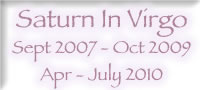 Saturn in Virgo